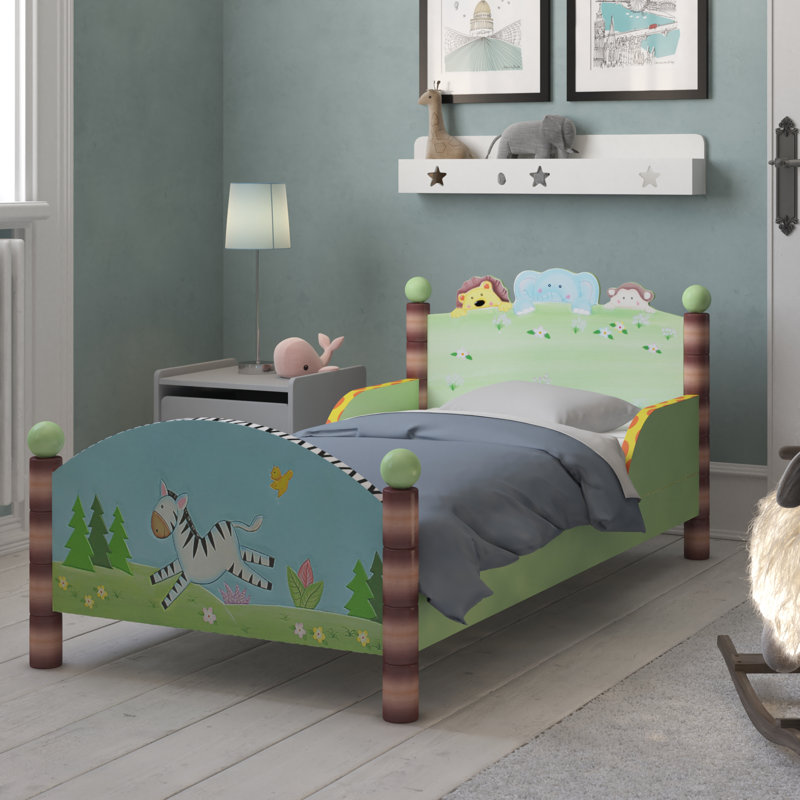 Fantasy Fields by Teamson Sunny Safari Convertible Toddler Bed